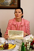 Besuch der Botschafterin Österreichs in der Tschechischen Republik I.E. Dr. Margot Klestil-Löffler in Český Krumlov, die gemeinsame Gespräche im Rathaus, Foto: © Lubor Mrázek 