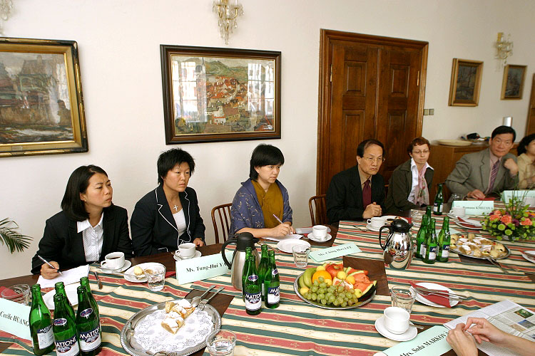 Besuch des Kulturministers von Tchaj-wan Mr. CHEN, Chi-nan Ph.D in Český Krumlov, Foto: © Lubor Mrázek