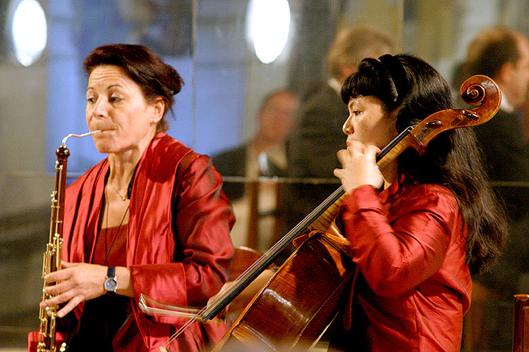 Zürcher Oboenquartett, 3. Juli 2005, Festival der Kammermusik Český Krumlov, Foto: © Lubor Mrázek