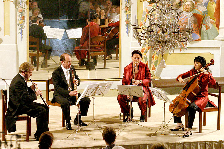 Zurich Oboe Quartet, 3rd July 2005, Festival of Chamber Music Český Krumlov, photo: © Lubor Mrázek