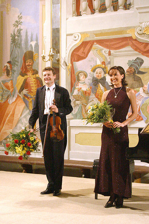 Ivan Ženatý und Katarína Ženatá, 7. Juli 2005, Festival der Kammermusik Český Krumlov, Foto: © Lubor Mrázek