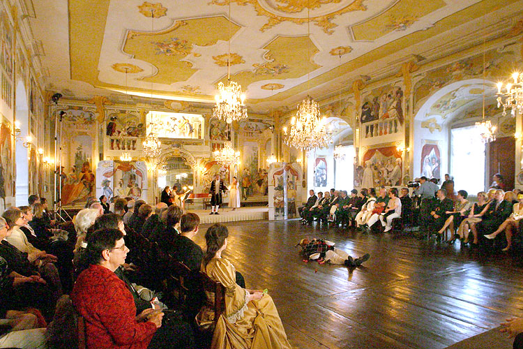 Baroque Night in the Český Krumlov Castle ®, 8th July 2005, Festival of Chamber Music Český Krumlov, photo: © Lubor Mrázek