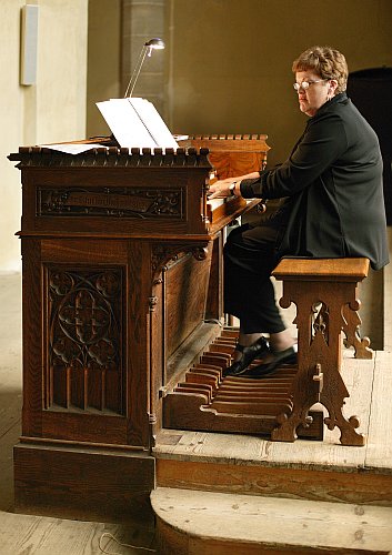 Daleen Kruger (JAR), Orgel-Recital, 24. Juli 2005, Internationales Musikfestival Český Krumlov, Bildsquelle: © Auviex s.r.o., Foto: Libor Sváček