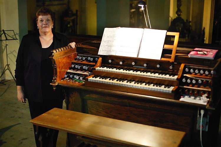 Daleen Kruger (JAR), Orgel-Recital, 24. Juli 2005, Internationales Musikfestival Český Krumlov, Bildsquelle: © Auviex s.r.o., Foto: Libor Sváček