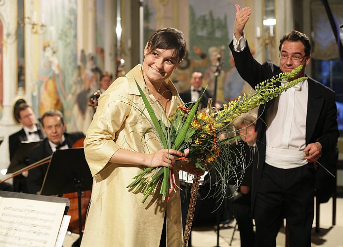 Magali Mosnier (Frankreich) – Flöte, Laureatin des Musikwettbewerbs der Ard, 26. August 2005, Internationales Musikfestival Český Krumlov, Bildsquelle: © Auviex s.r.o., Foto: Libor Sváček