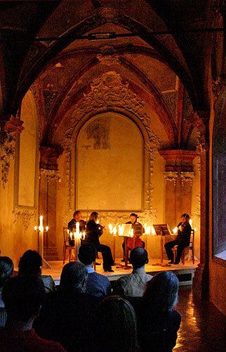 Vlachovo kvarteto, 3. září 2005, Královský hudební festival Zlatá Koruna, foto: © Lubor Mrázek