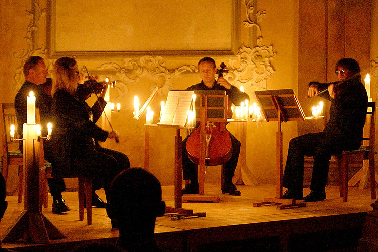 Vlachovo kvarteto, 3. září 2005, Královský hudební festival Zlatá Koruna, foto: © Lubor Mrázek