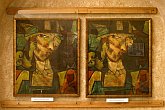Paříž kolem šesté večer (1948) - originální dílo akademického malíře Miloslava Troupa a kopie, výstava Karla Hrubeše v klášteře ve Zlaté Koruně, 2. srpna 2005, foto: © Lubor Mrázek 