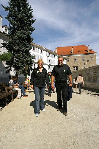 Navázání spolupráce Kiwanis klubů Mühlviertel a Český Krumlov, Den s handicapem - Den bez bariér Český Krumlov, 10. září 2005, foto: © Lubor Mrázek