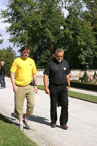 Navázání spolupráce Kiwanis klubů Mühlviertel a Český Krumlov, Den s handicapem - Den bez bariér Český Krumlov, 10. září 2005, foto: © Lubor Mrázek