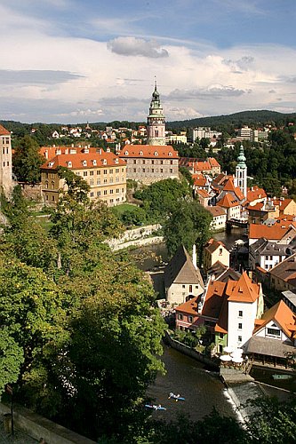 Pohled na město Český Krumlov, Den s handicapem - Den bez bariér Český Krumlov, 10. září 2005, foto: © Lubor Mrázek