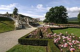 Zahrada zámku Český Krumlov s kaskádobou fontánou, Den s handicapem - Den bez bariér Český Krumlov, 10. září 2005, foto: © Lubor Mrázek 