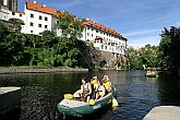 Vyhlídková plavba na raftu, Den s handicapem - Den bez bariér Český Krumlov, 10. září 2005, foto: © Lubor Mrázek 