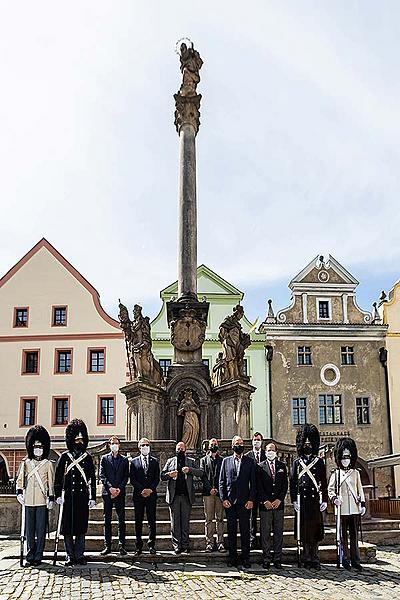 Anbetung der Teilnehmer des Zweiten Weltkriege 8.5.2020