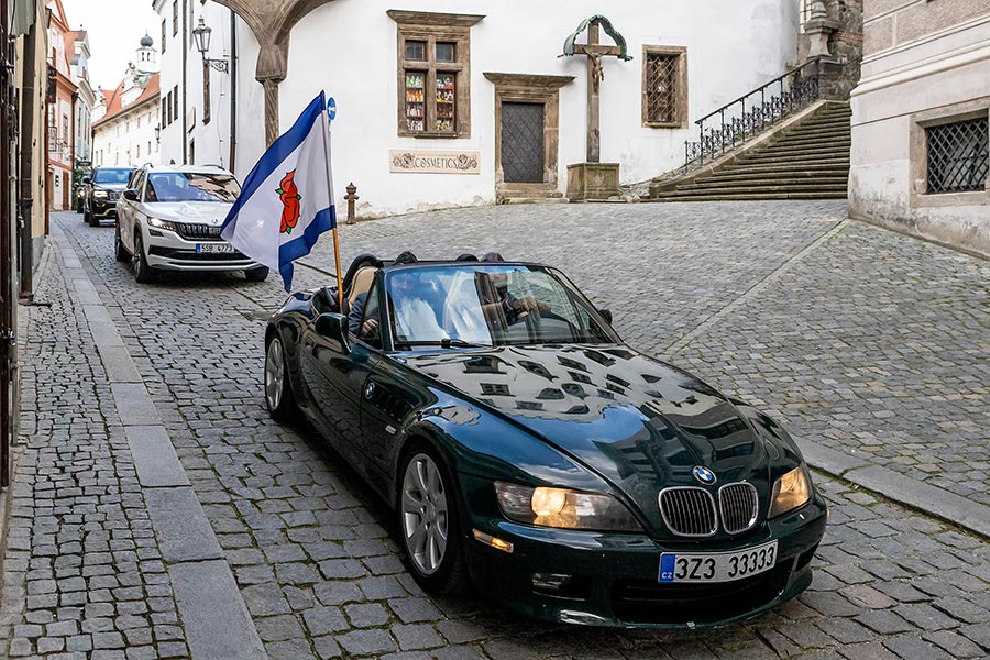 Zahájení cesty na počest velkého náčelníka Okimy - Miloslava Stingla, Český Krumlov 19.5.2020