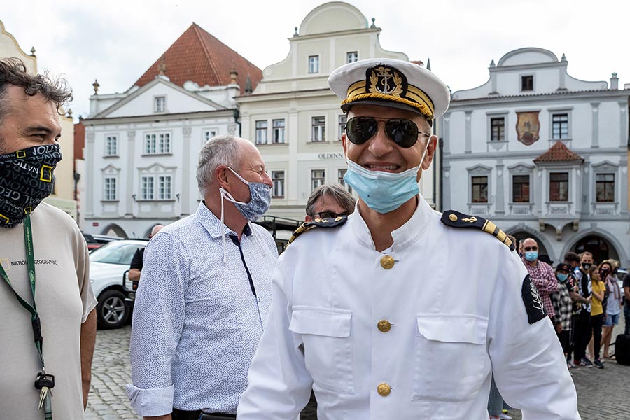 Zahájení cesty na počest velkého náčelníka Okimy - Miloslava Stingla, Český Krumlov 19.5.2020