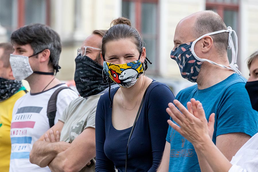 Zahájení cesty na počest velkého náčelníka Okimy - Miloslava Stingla, Český Krumlov 19.5.2020