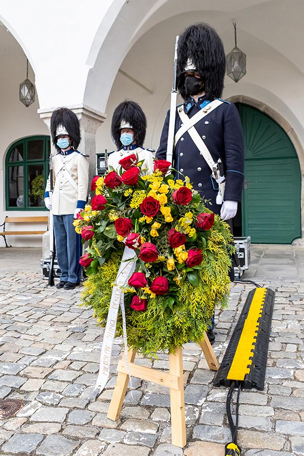 Zahájení cesty na počest velkého náčelníka Okimy - Miloslava Stingla, Český Krumlov 19.5.2020