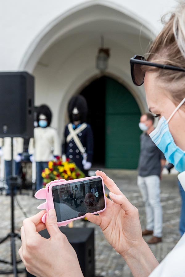 Zahájení cesty na počest velkého náčelníka Okimy - Miloslava Stingla, Český Krumlov 19.5.2020