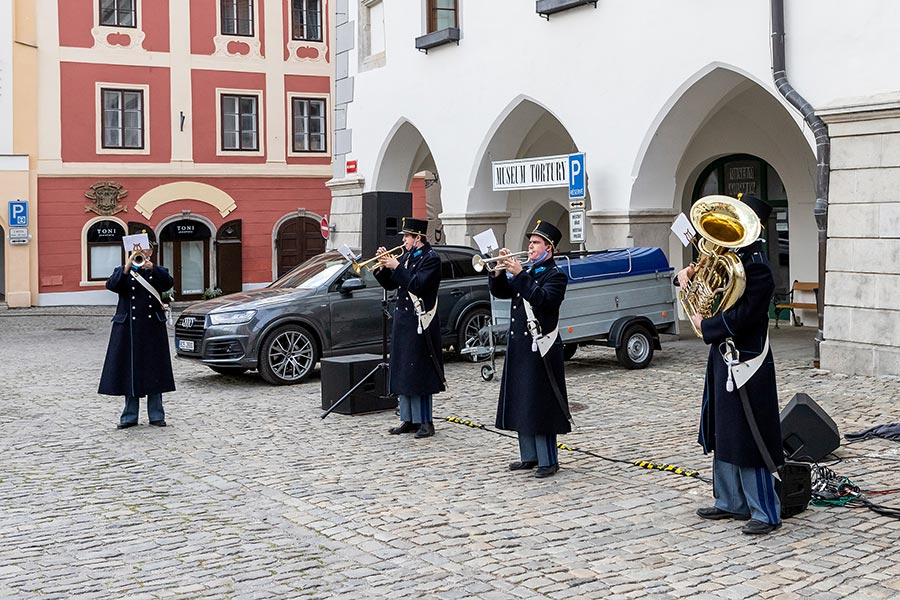 Zahájení cesty na počest velkého náčelníka Okimy - Miloslava Stingla, Český Krumlov 19.5.2020