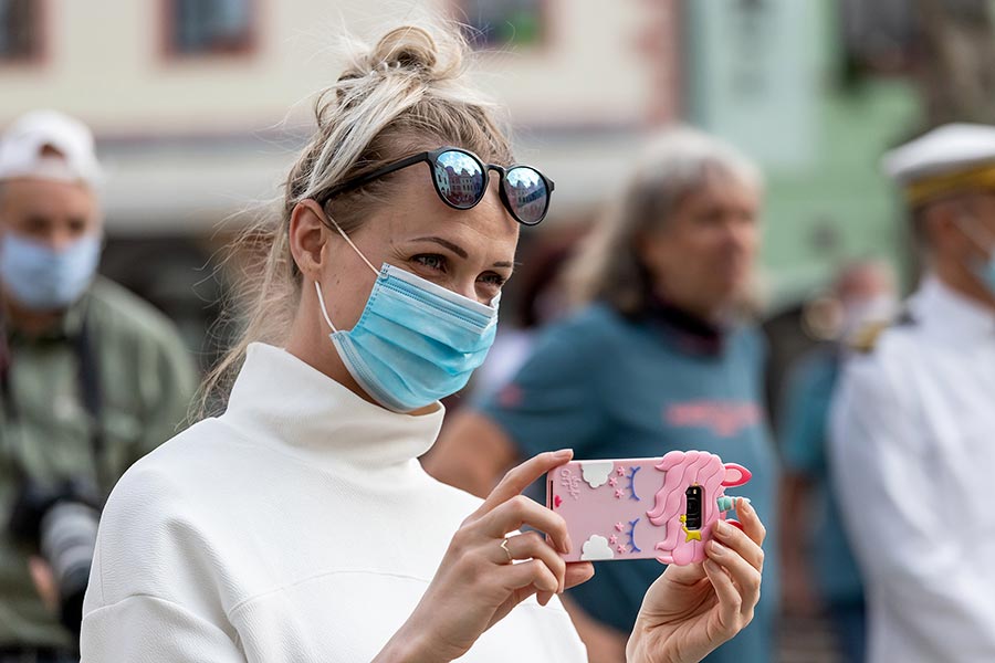 Zahájení cesty na počest velkého náčelníka Okimy - Miloslava Stingla, Český Krumlov 19.5.2020