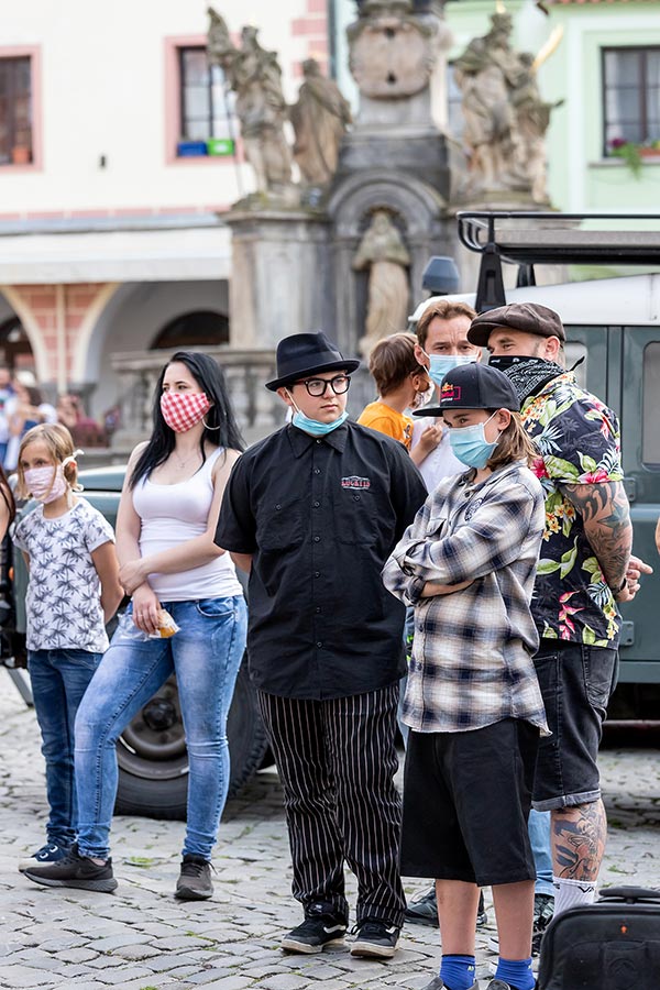 Zahájení cesty na počest velkého náčelníka Okimy - Miloslava Stingla, Český Krumlov 19.5.2020