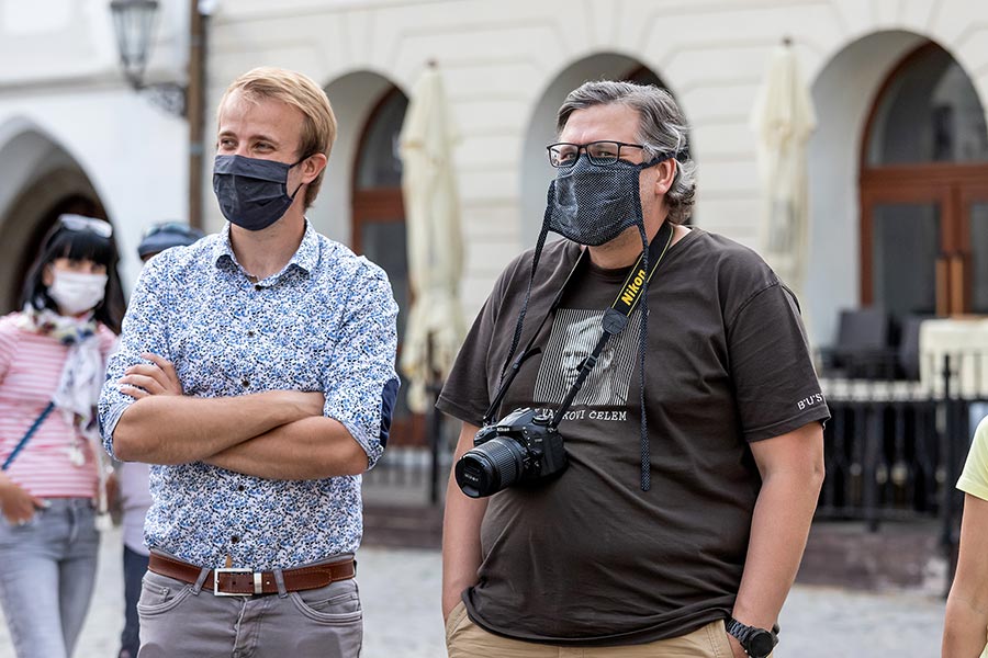 Zahájení cesty na počest velkého náčelníka Okimy - Miloslava Stingla, Český Krumlov 19.5.2020