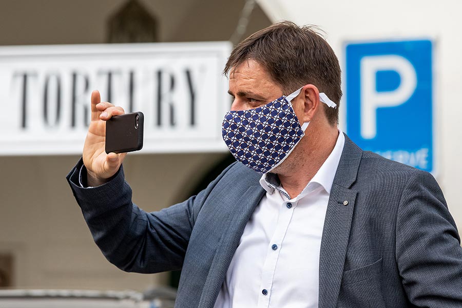 Zahájení cesty na počest velkého náčelníka Okimy - Miloslava Stingla, Český Krumlov 19.5.2020