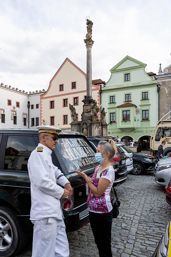 Zahájení cesty na počest velkého náčelníka Okimy - Miloslava Stingla, Český Krumlov 19.5.2020