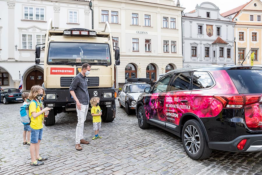 Zahájení cesty na počest velkého náčelníka Okimy - Miloslava Stingla, Český Krumlov 19.5.2020