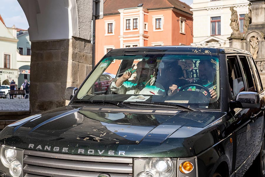 Zahájení cesty na počest velkého náčelníka Okimy - Miloslava Stingla, Český Krumlov 19.5.2020