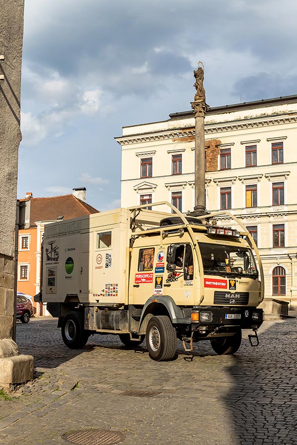 Zahájení cesty na počest velkého náčelníka Okimy - Miloslava Stingla, Český Krumlov 19.5.2020