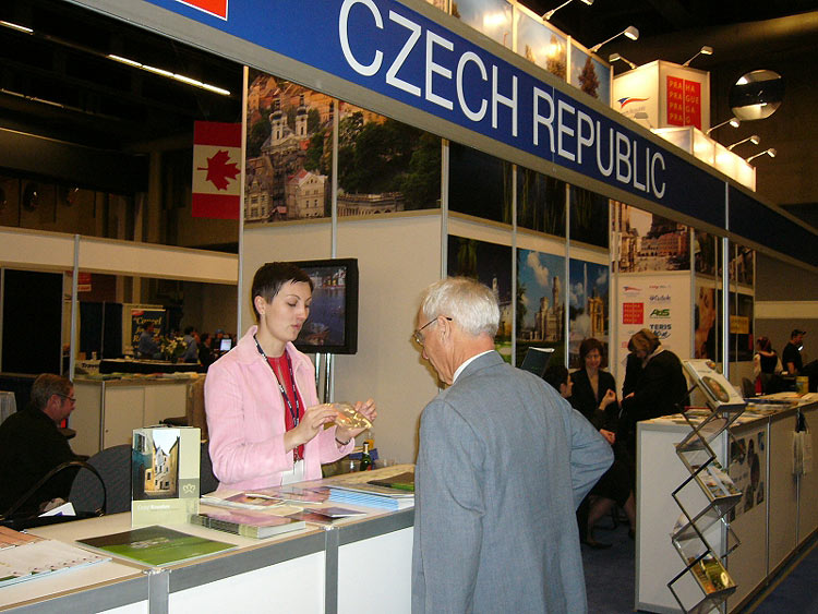 Exposition der Tschechischen Republik im 75. Jahrgang des Weltkongresses für Tourismus ASTA, Montreal 2005, Foto: © Libuše Smolíková