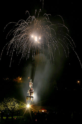 Kouzelný Krumlov, 30. dubna 2006, Pivovarská zahrada, Český Krumlov