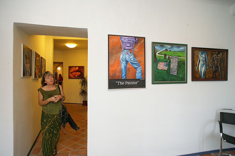 Die festliche Eröffnung der Ausstellungen Sára Saudková (Fotos) und Jan Saudek (Bilder), Haus der Fotografie in Český Krumlov, 23.6.2006, Foto: © Libor Sváček