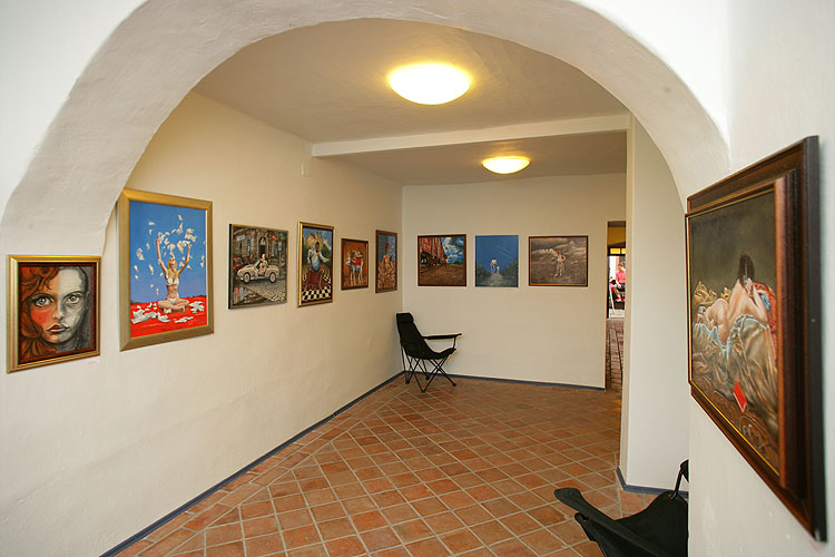 Die festliche Eröffnung der Ausstellungen Sára Saudková (Fotos) und Jan Saudek (Bilder), Haus der Fotografie in Český Krumlov, 23.6.2006, Foto: © Libor Sváček