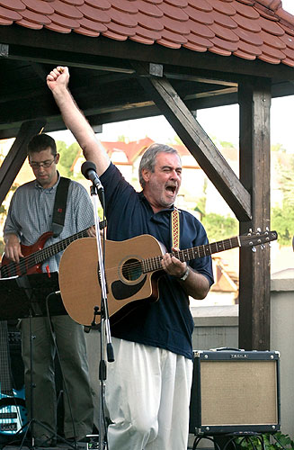 Michal Prokop und Gruppe Framus Five, Terrasse des Hotels Růže, 4.7.2006, Festival der Kammermusik Český Krumlov, Foto: © Lubor Mrázek