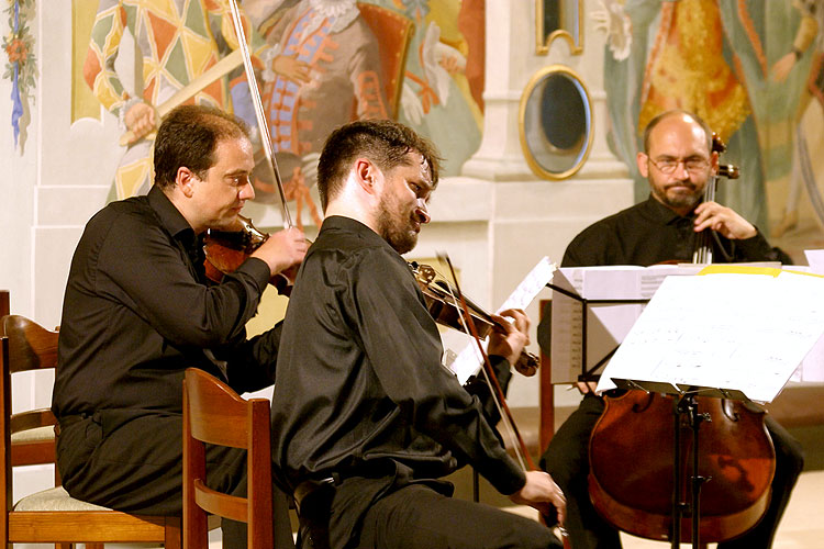 Apollon Kvartet - Music by the Winner of Composers, Masquerade hall of chateau Český Krumlov, 7.7.2006, Festival of Chamber Music Český Krumlov, photo: © Lubor Mrázek