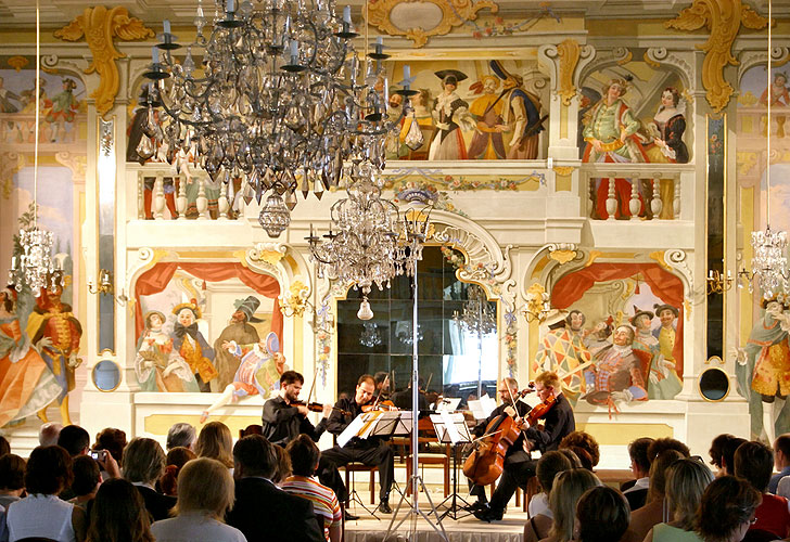 Apollon Kvartet - Music by the Winner of Composers, Masquerade hall of chateau Český Krumlov, 7.7.2006, Festival of Chamber Music Český Krumlov, photo: © Lubor Mrázek