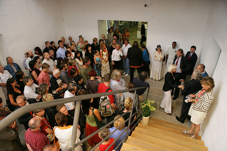 Geoffrey Hendricks: installation, opening of the exhibition 14th July 2006, Egon Schiele Art Centrum, photo: © 2006 Libor Sváček