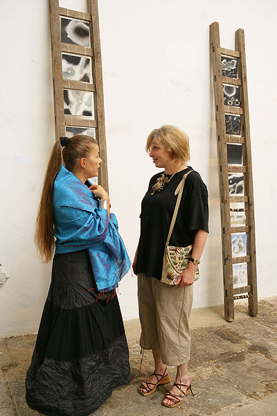 Geoffrey Hendricks: installation, opening of the exhibition 14th July 2006, Egon Schiele Art Centrum, photo: © 2006 Libor Sváček