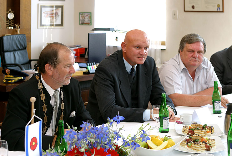 Setkání prezidenta České republiky Václava Klause s komunálními politiky na radnici v Českém Krumlově, foto: © Lubor Mrázek