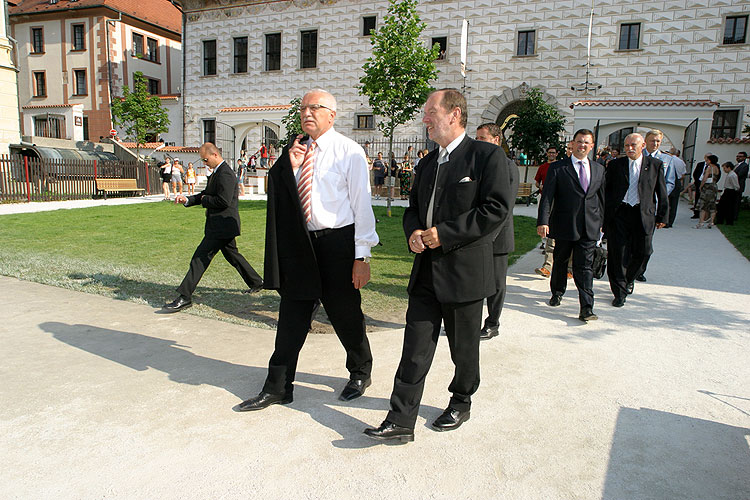 Návštěva prezidenta České republiky Václava Klause v Českém Krumlově, foto: © Lubor Mrázek