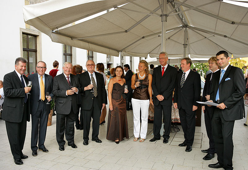 Opening Ceremony. In attandance: President of the Czech Republic Václav Klaus, Jong-Won Kim – piano (Korea), The Czech Radio Symphony Orchestra, conducted by: Maxim Shostakovich (Russia, USA), 21.7.2006,International Music Festival Český Krumlov 2006, source: © Auviex s.r.o., photo: Libor Sváčwk