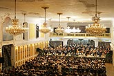 Opening Ceremony. In attandance: President of the Czech Republic Václav Klaus, Jong-Won Kim – piano (Korea), The Czech Radio Symphony Orchestra, conducted by: Maxim Shostakovich (Russia, USA), 21.7.2006,International Music Festival Český Krumlov 2006, source: © Auviex s.r.o., photo: Libor Sváčwk 