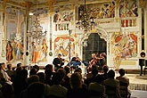 Kocian- Quartett, Maskensaal des Schlosses Český Krumlov, 2.8.2006, Internationales Musikfestival Český Krumlov 2006, Bildsquelle: © Auviex s.r.o., Foto: Libor Sváček 