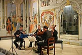 Kocian- Quartett, Maskensaal des Schlosses Český Krumlov, 2.8.2006, Internationales Musikfestival Český Krumlov 2006, Bildsquelle: © Auviex s.r.o., Foto: Libor Sváček 