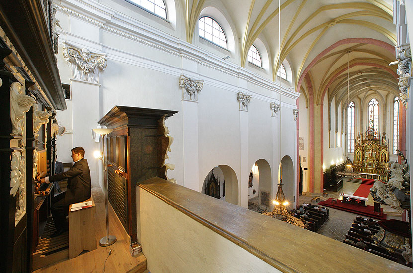 Petr Čech, Orgel - Recital, Klosterkirche der Opferung Maria, České Budějovice, 13.8.2006, Internationales Musikfestival Český Krumlov 2006, Bildsquelle: © Auviex s.r.o., Foto: Libor Sváček