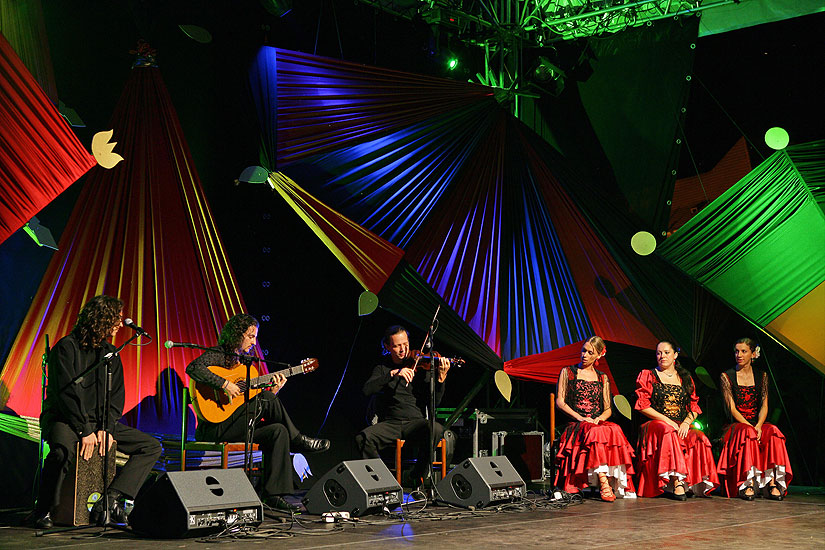 La Fiesta - Spanischer Abend, Cuadro Flamenco de Granada (Spanien), La Peňa flamenca, Brauereigarten, 19.8.2006, Internationales Musikfestival Český Krumlov 2006, Bildsquelle: © Auviex s.r.o., Foto: Libor Sváček