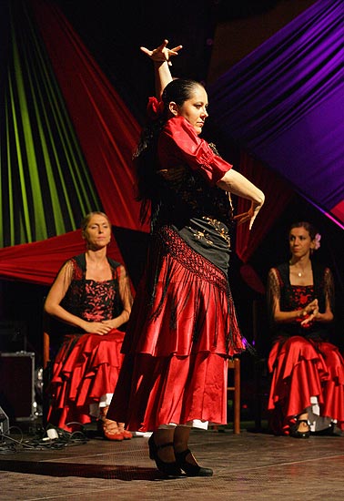 La Fiesta - Spanischer Abend, Cuadro Flamenco de Granada (Spanien), La Peňa flamenca, Brauereigarten, 19.8.2006, Internationales Musikfestival Český Krumlov 2006, Bildsquelle: © Auviex s.r.o., Foto: Libor Sváček